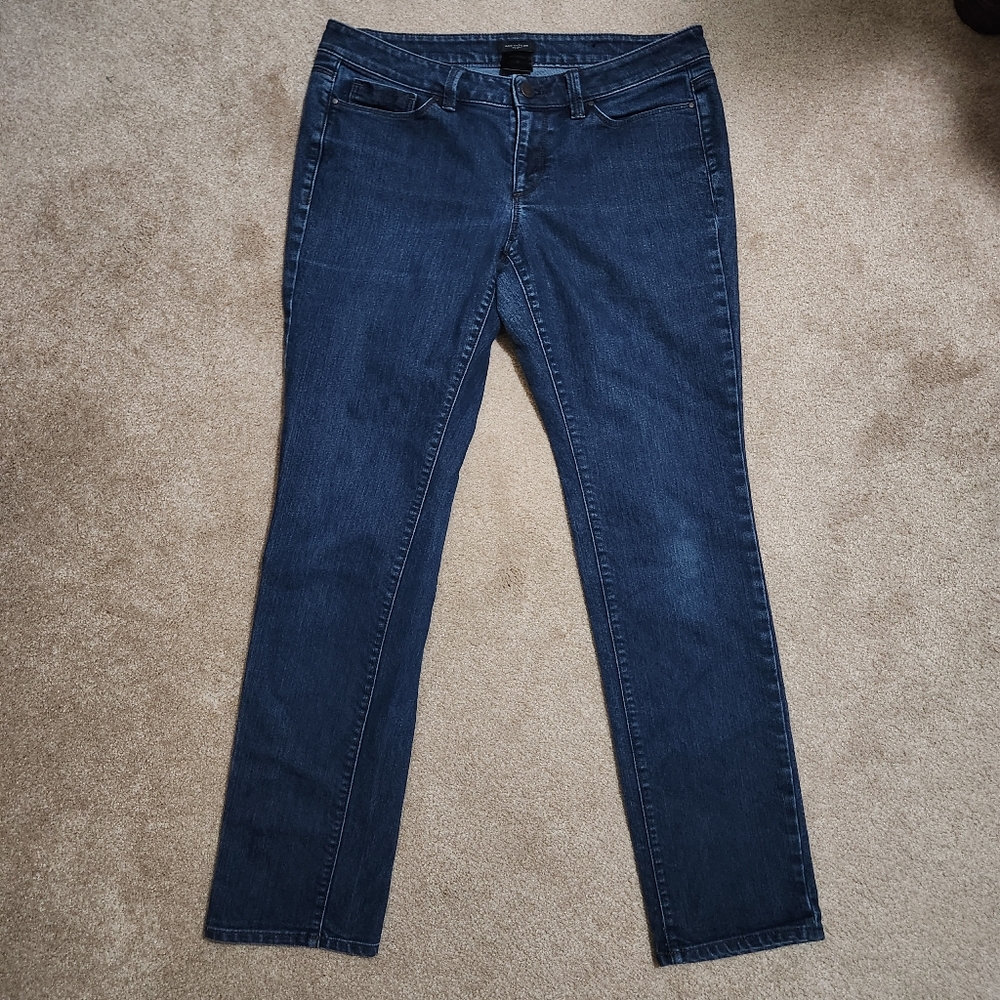 Ann Taylor Modern Fit Indigo Straight Leg Jeans Size 8